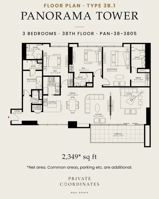 Panorama Tower – payment plan and floor plan, slide 3