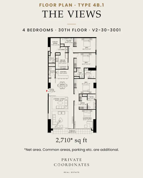 The Views – payment plan and floor plan, slide 3