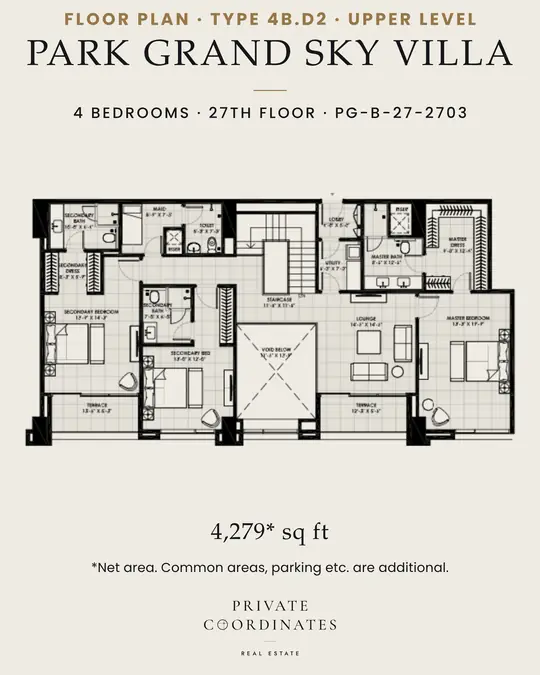 Park Grand Sky Villa – payment plan and floor plan, slide 4
