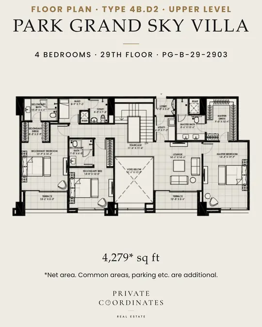 Park Grand Sky Villa – payment plan and floor plan, slide 4