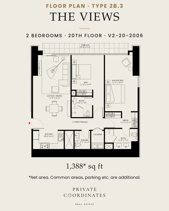 The Views – payment plan and floor plan, slide 3