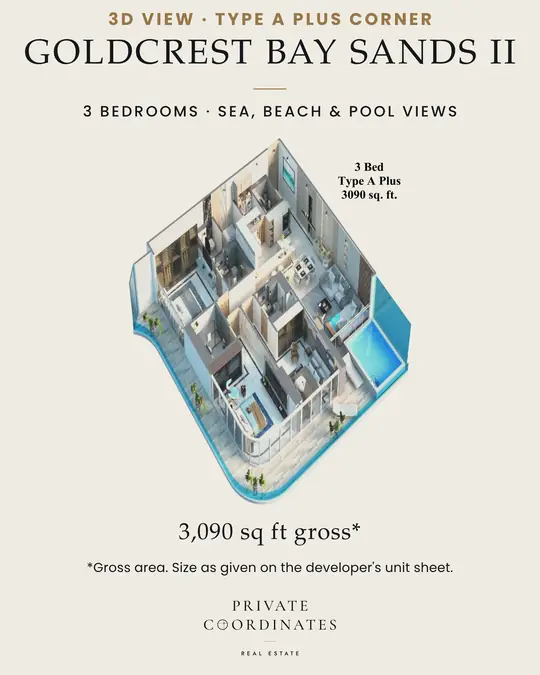 GoldCrest Bay Sands II – payment plan and floor plan, slide 4
