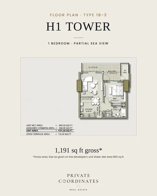 H1 Tower – payment plan and floor plan, slide 2
