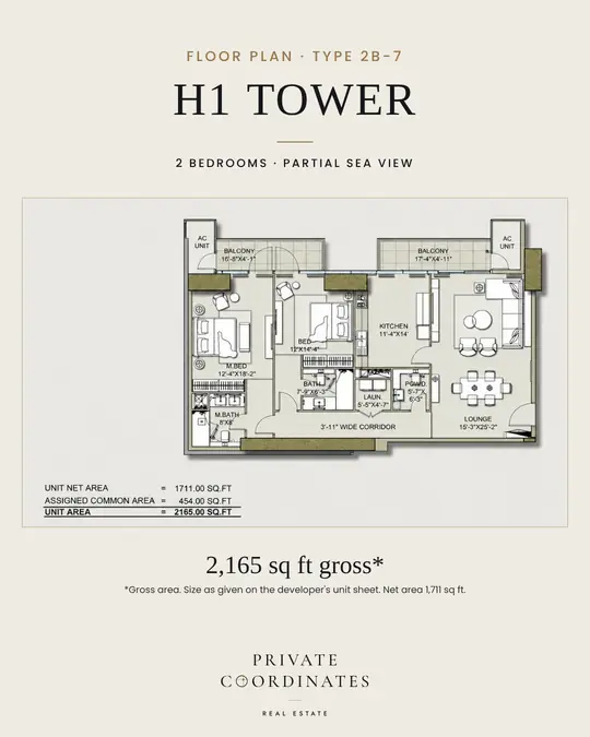 H1 Tower – payment plan and floor plan, slide 2