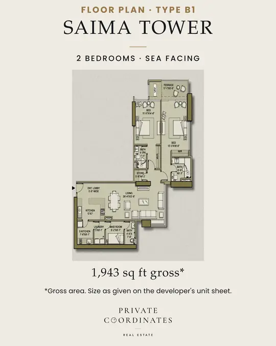 Saima Tower – payment plan and floor plan, slide 3