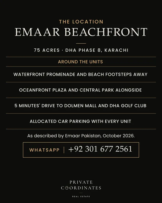 Retail / Shops / Commercial at Emaar Beachfront – location